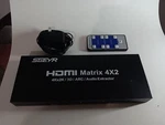 Hdmi Matrix Sgeyr 4x2 Switch Switcher With Remote. Fixed Price $75.00.