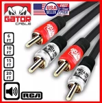 2-rca To Cable Male Stereo Audio Patch Coaxial Cord L/r Gold Plated Plug. Fixed Price $11.99.