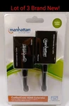 Lot Of 3 Manhattan Cat5e/cat6 Hdmi Extender 207836 100ft Over 2 Cables Brand New. Fixed Price $69.99.