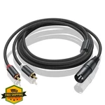 Yumiwoow Dual Rca To Xlr Male Y Splitter Cable 6 Ft. Fixed Price $25.99.