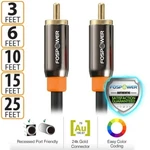 Fospower Gold Plated Dual Layer Rca S/pdif Digital Coaxial Coax Audio Cable Plug. Fixed Price $10.99.