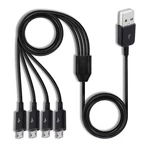 Herfair Micro Usb Splitter Cable, 4-in-1 Multi 1 To 4 Micro, Black. Fixed Price $10.48.