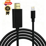 Kikosaka Lightning To Hdmi Cable For Iphone Digital Av Adapter 6.6 Ft, Black. Fixed Price $36.98.
