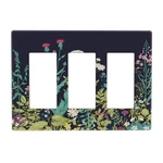 Country Vintage Wildflower Floral 3-gang Triple Rocker Decorator Light Switch Co. Fixed Price $21.11.