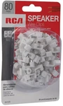 Rca Ah12r Speaker Wire Clips With Nails 80 Count (white) New Audioph. Fixed Price $10.44.