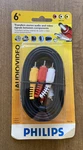 New! Sealed, Philips Audio Video Cable 6 Ft Ph61106 Nos Red, Yellow, White. Fixed Price $9.00.
