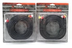 2 Radio Shack 24' 7.31m Stereo Video Game A/v Cable. Fixed Price $14.00.