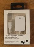 New In Box Ativa Usb-c To Hdmi Display Adapter 6in White, 4k 60hz. Fixed Price $11.99.