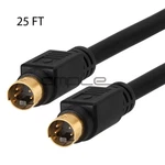 S-video Cable 25 Feet Svhs Male To Wire 4 Pin Video Cord Tv Pc Dvd Vcr Vhs. Fixed Price $11.89.