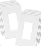 Lider Matte Finish Decorator Switch Cover, Screwless Wall Plate, 1-gain- 10 Pack. Fixed Price $25.00.