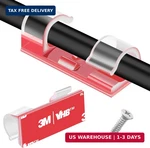 Xhf 50pcs Medium Self Adhesive Cable Clips Clear,wire Management Wir. Fixed Price $14.48.
