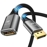 Dghumen 8k Displayport Extension Cable 3feet, 1.4 Male 3 Ft, Grey. Fixed Price $14.76.