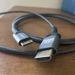 Jsaux Mini Hdmi To Cable 6ft, Aluminum Shell, Braided High Speed 4k 60hz. Fixed Price $1.99.