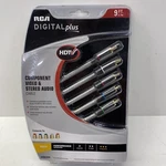Rca Digital Plus Component Cable, 9 Ft, Gold Plated, Dh9cvsa - New. Fixed Price $4.99.