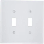 (10)-leviton 2-gang Plastic Toggle Switch Wall Plate White 001-88009. Fixed Price $23.89.