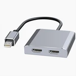 Mini Displayport To Dual Hdmi Adapter,4k 60hz Dp Source Silver. Fixed Price $43.99.