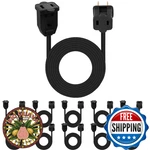 Kanayu 10-pack 12ft Black 2-prong Indoor Extension Cords Power Cable. Fixed Price $64.33.