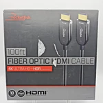 4k Ultra 100ft Hdmi Cable With Micro Usb Port Rocketfish Rf-hg100f18 Fiber Optic. Fixed Price $60.00.