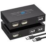 Vpfet Hdmi Kvm Usb Extender 394ft 120m Over Cat 5e 6 7 1080p Ethernet Balun T.... Fixed Price $84.34.