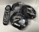3-broadband Cable Mini 5 Component Cables W/white Audio Connectors & One Remote. Fixed Price $22.99.