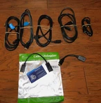 Lot 7 Pct International Sony Dynex Hdmi Cable W/ethernet+ Rankie Dp Adapter +. Fixed Price $15.74.