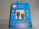 Brand New Rca 6' Hdmi Cable 2160p 4k 48 Bit 18 Gbps Dh6hhe 1.8m. Fixed Price $14.98.