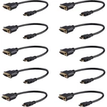 Startech 8" Hdmi To Dvi Adapter Black 10 Pack Hddvimf8in10pk. Fixed Price $66.39.