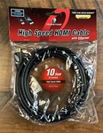 Pearstone High-speed Hdmi Cable With Ethernet 10' Hda-110 Gold Played Connectors. Fixed Price $5.49.