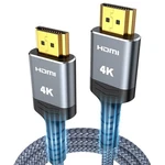 Highwings Hdmi Cable 6.6 Ft, 4k 2.0 Cord With Ultra Hd Feet, Grey. Fixed Price $9.74.