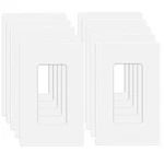 Mllizh 10 Pack 1-gang Screwless Wall Plate, Outlet Cover Pack, White. Fixed Price $27.99.