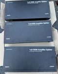 Lot Of 3 Monoprice Mhsp0108e 1x8 Hdmi Amplifier Splitter Over Cat5e/cat6. Fixed Price $199.00.