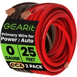 Gearit Gauge 25' 50' Cca Amplifier Power / Amp Ground Wire, Black/blue/red.. Fixed Price $66.95.