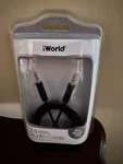 Iworld 3.5mm Audio Cable Aux Cord 4ft Ipod Iphone Mp3 New Sealed. Fixed Price $10.00.