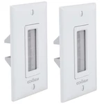 Echogear Wall Brush Plate For Hiding Up To 8 Low Voltage Cables - White. Fixed Price $21.63.