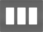 Radiant Screwless Wall Plates For Decorator Rocker Outlets, 3-gang, Black, Rwp26. Fixed Price $15.99.