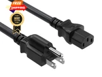 Cable Leader 6ft 14awg Computer Power Cord, Nema 5-15p To Iec C13 6ft, Black. Fixed Price $23.98.