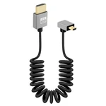 Riieyoca 90 Degree 4k Short Micro Hdtv To Coiled Cable,down Angle Hdt. Fixed Price $18.26.