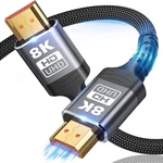 10k 8k Hdmi Cable 2.1, Ultra High Speed Braided Cord, 48gbps, 1.5feet. Fixed Price $10.99.