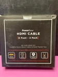 Powerbear 4k Hdmi Cable 6ft 2-pack 2.0 Nylon Braided Gold Plated. Fixed Price $16.79.