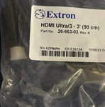 Extron 26-663-03 Hdmi Ultra/3-3 (90 Cm). Fixed Price $15.99.