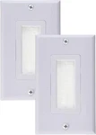 Wi4you Brush Wall Plate White Deco Bristle Single Gang With Mounti.... Fixed Price $15.99.