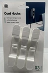 U Brands Cord Hooks 3 Pack Adhesive White Plastic For Organization. Fixed Price $8.95.