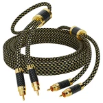 Mygatti Hi-fi Rca Cable 100 Feet 2 Male To 2rca Stereo Audio Subwoofer. Fixed Price $34.35.