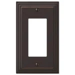 Amerelle 84rvb Steps Wallplate, 1 Rocker, Cast Metal, Double Toggle, Bronze. Fixed Price $13.06.