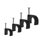 Abnii Cable Clips, 400 Pcs, 4mm 6mm 8mm 10mm, Wire 4/6/8/10mm-400pc, Black. Fixed Price $15.25.
