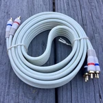 Cti #98-va-6cm High Resolution 6 Ft. White Cable / Silver Tips *one New Cable*. Fixed Price $11.99.