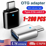 Led Usb-c 3.1 Male To Usba Female Adapter Converter Otg Type C Android Phone Lot. Fixed Price $29.19.