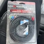 New Radioshack 12 Ft Component Video Cable Three Rca Male Connectors 15-230. Fixed Price $6.30.