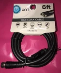 Onn Rg6 Coax Cable 6 Feet F Type Jack 2 Connections Black Tv Brand New. Fixed Price $8.00.