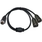 S-video 8 Pin Mini Din Y Splitter Cable, 8-pin Male To 2 Female. Fixed Price $26.54.